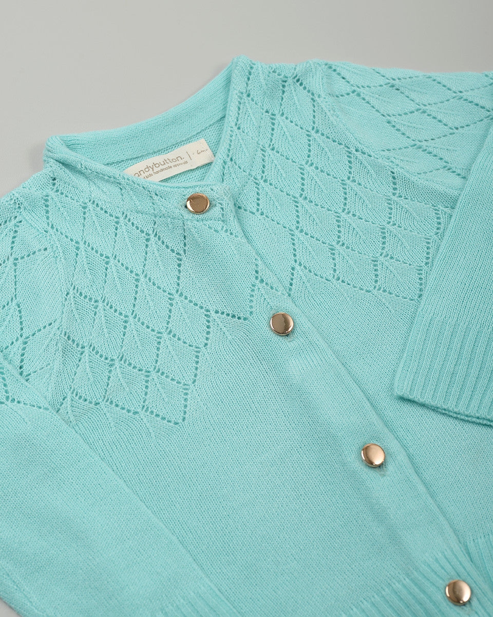 Primrose Knit Cardigan in Blue