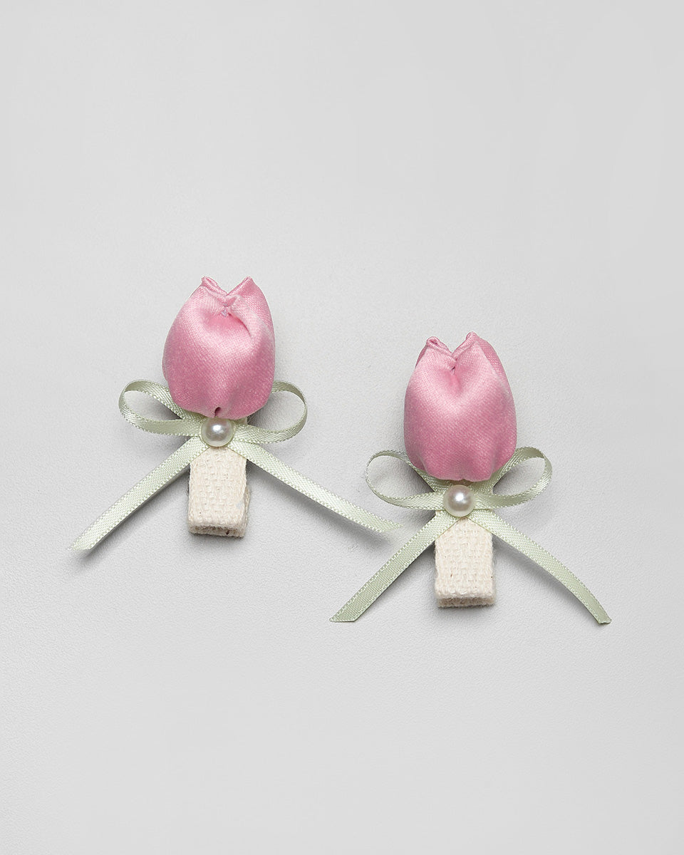 Candy Apple Mini Hairpin in Pink