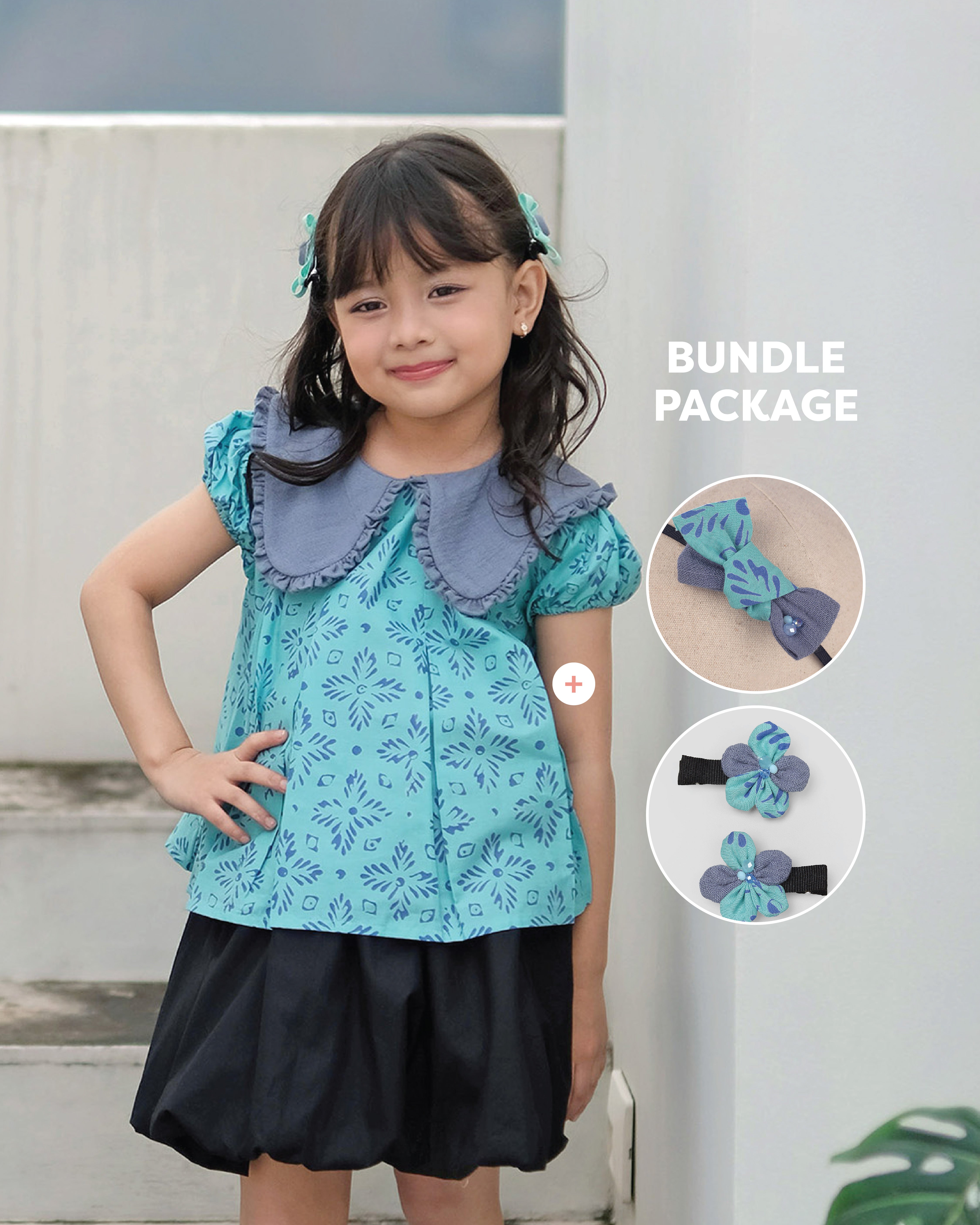 Lestari Batik Package in Aqua Slate