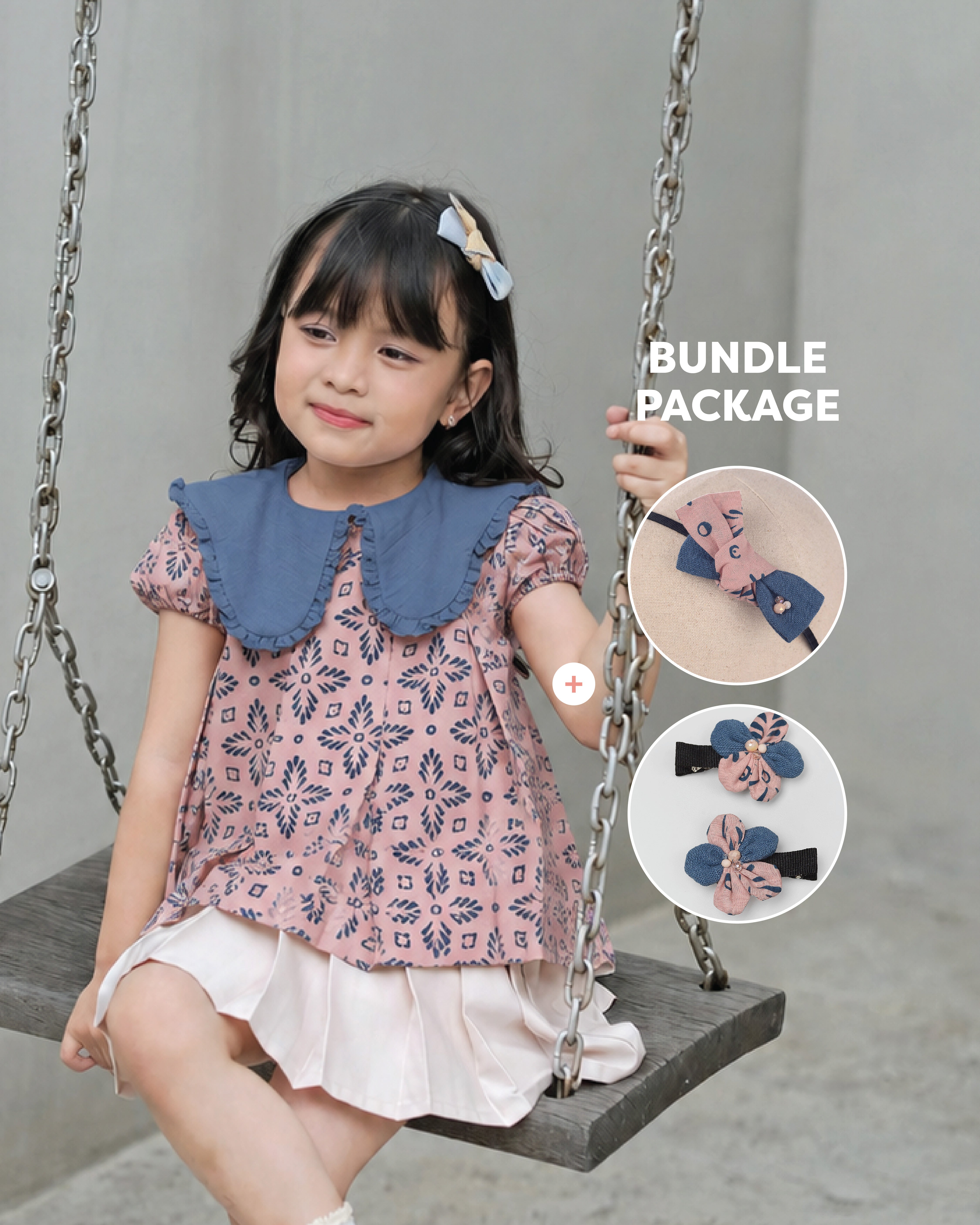 Lestari Batik Package in Blush Denim