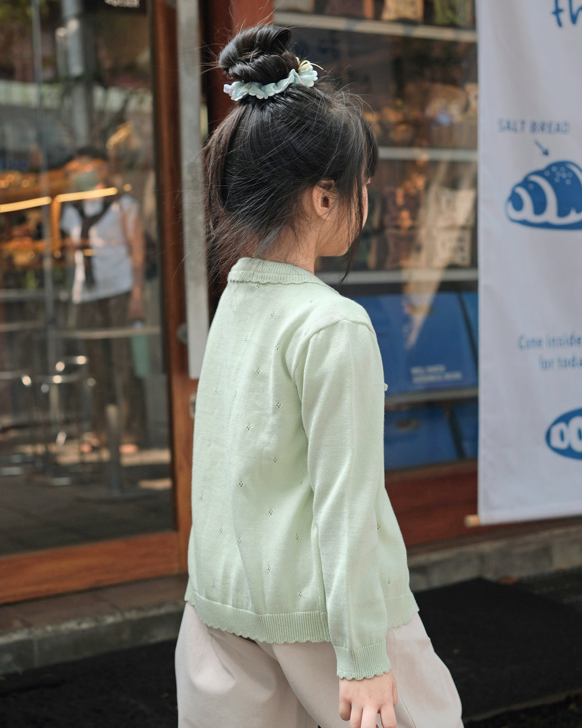Dainty Knit Cardigan in Sage