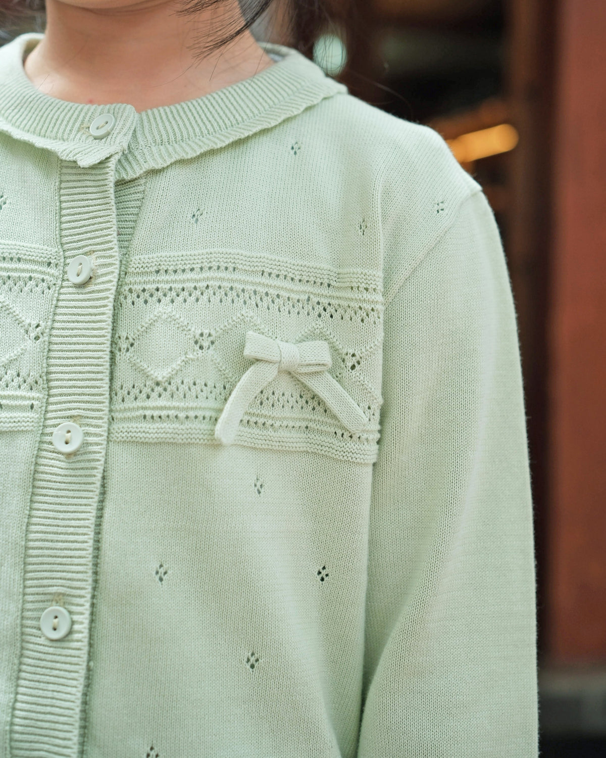 Dainty Knit Cardigan in Sage