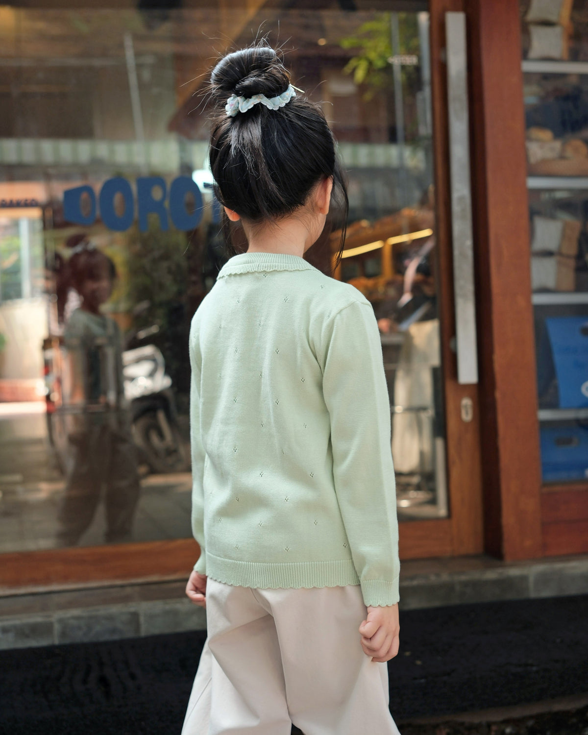 Dainty Knit Cardigan in Sage