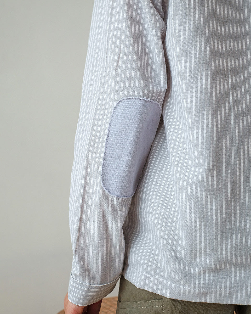 Colton Mixed Shirt in Iron Stone