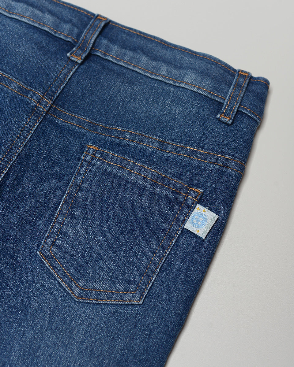Kendall Straight Cut Jeans in Dark Denim