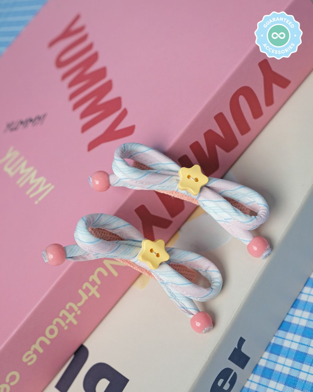 Kara Bow Hairpin in Pink