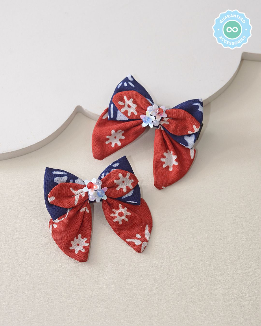 Riang Mini Bow Hairpin in Red