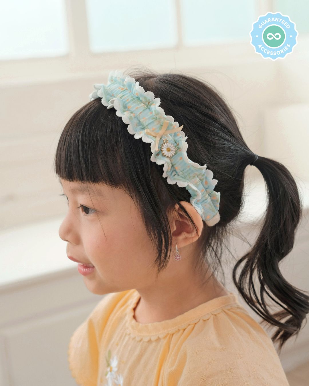 Ruffles Headband in Daisy