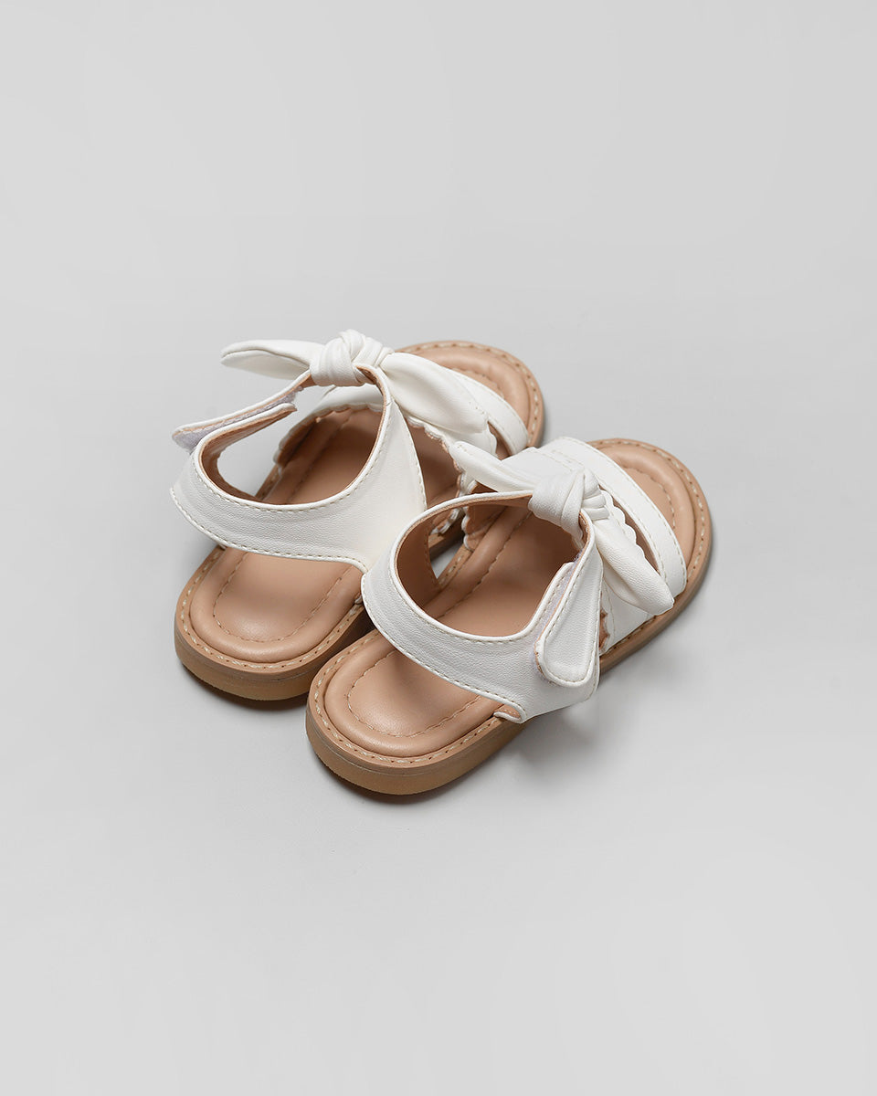 Bonbon Bella Bow Sandal in White