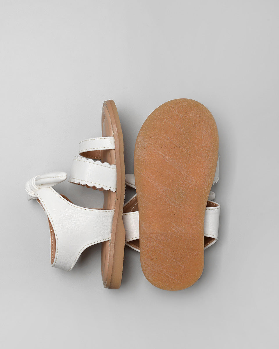 Bonbon Bella Bow Sandal in White