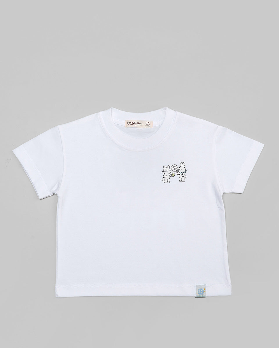 Game Set Fun! T-Shirt in White