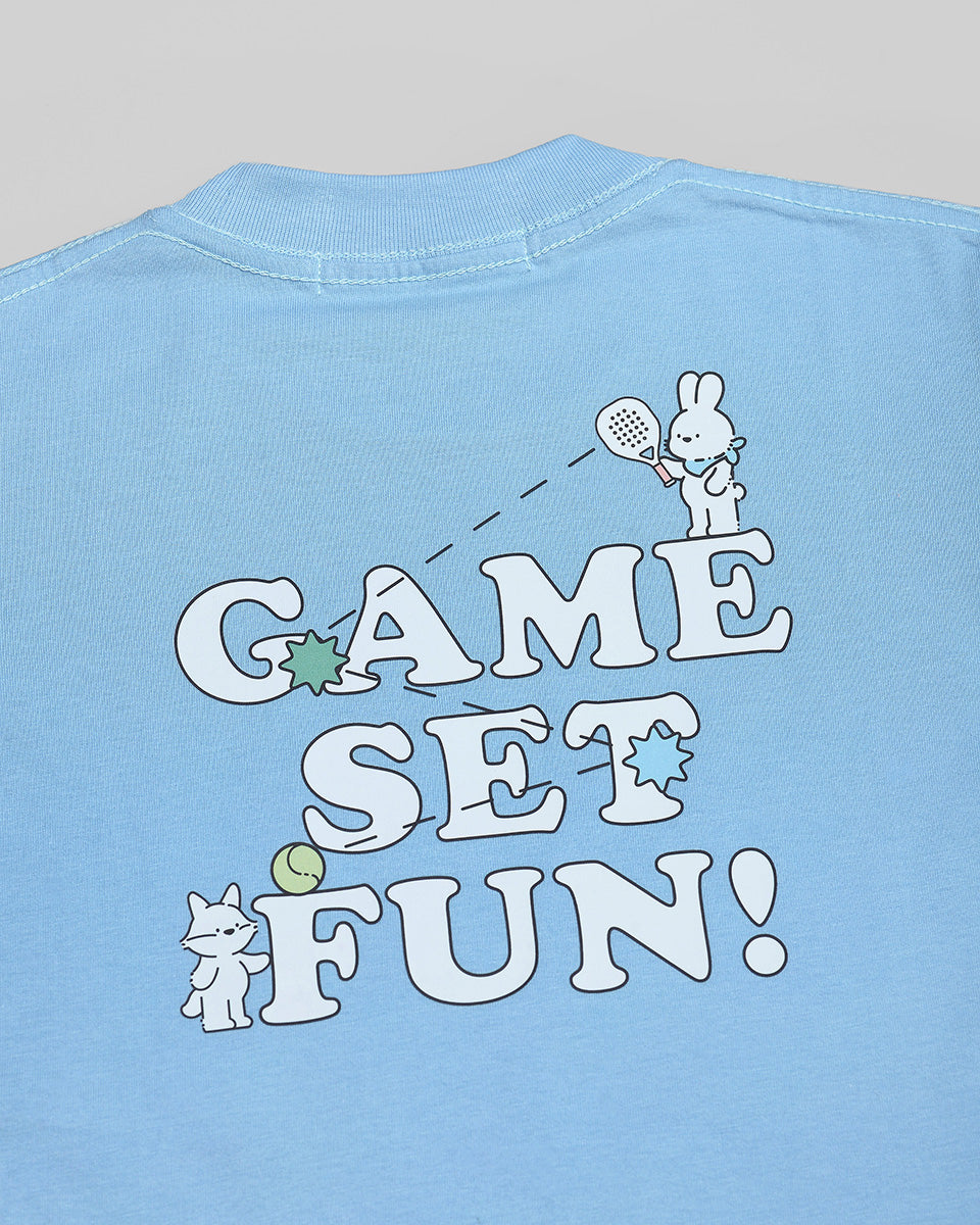 Game Set Fun! T-Shirt in Blue