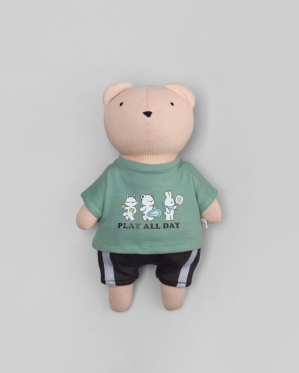 Bruno Bear Doll in Play All Day Clothes