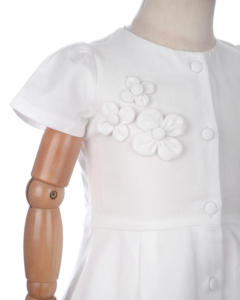 Faith Peplum Top in White