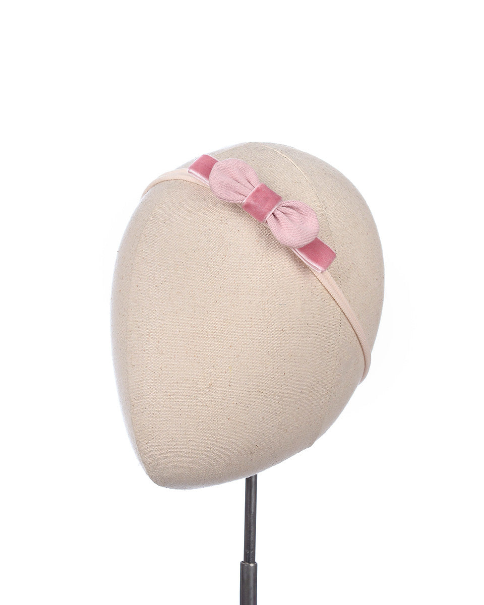 Noelle Bow Headband in Pink