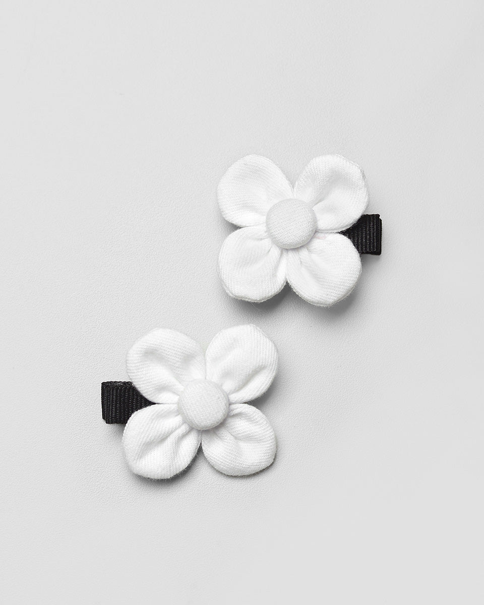 Tinsley Flower Hairpin in White