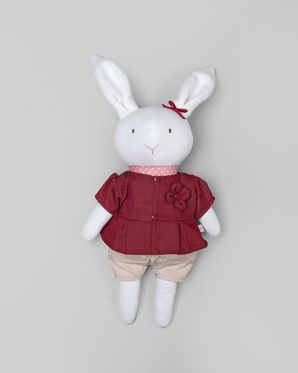 Lollie Bunny Doll in Faith Peplum Clothes