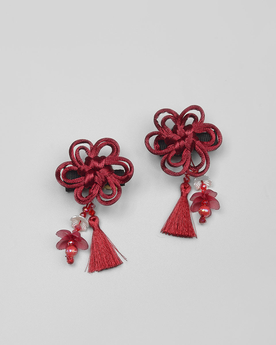 Ling Ling Knot in Maroon