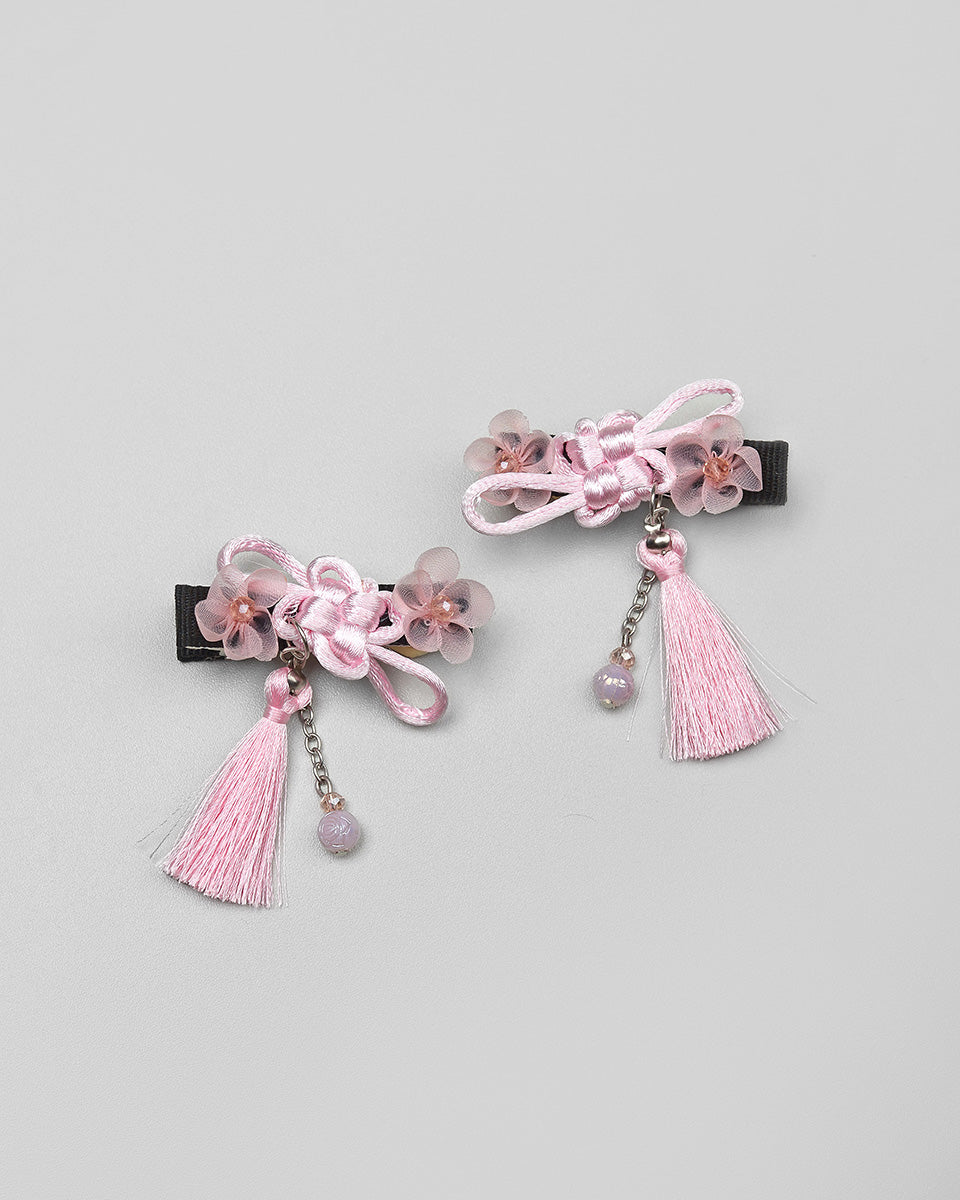 Fu Fu Knot Hairpin in Pink