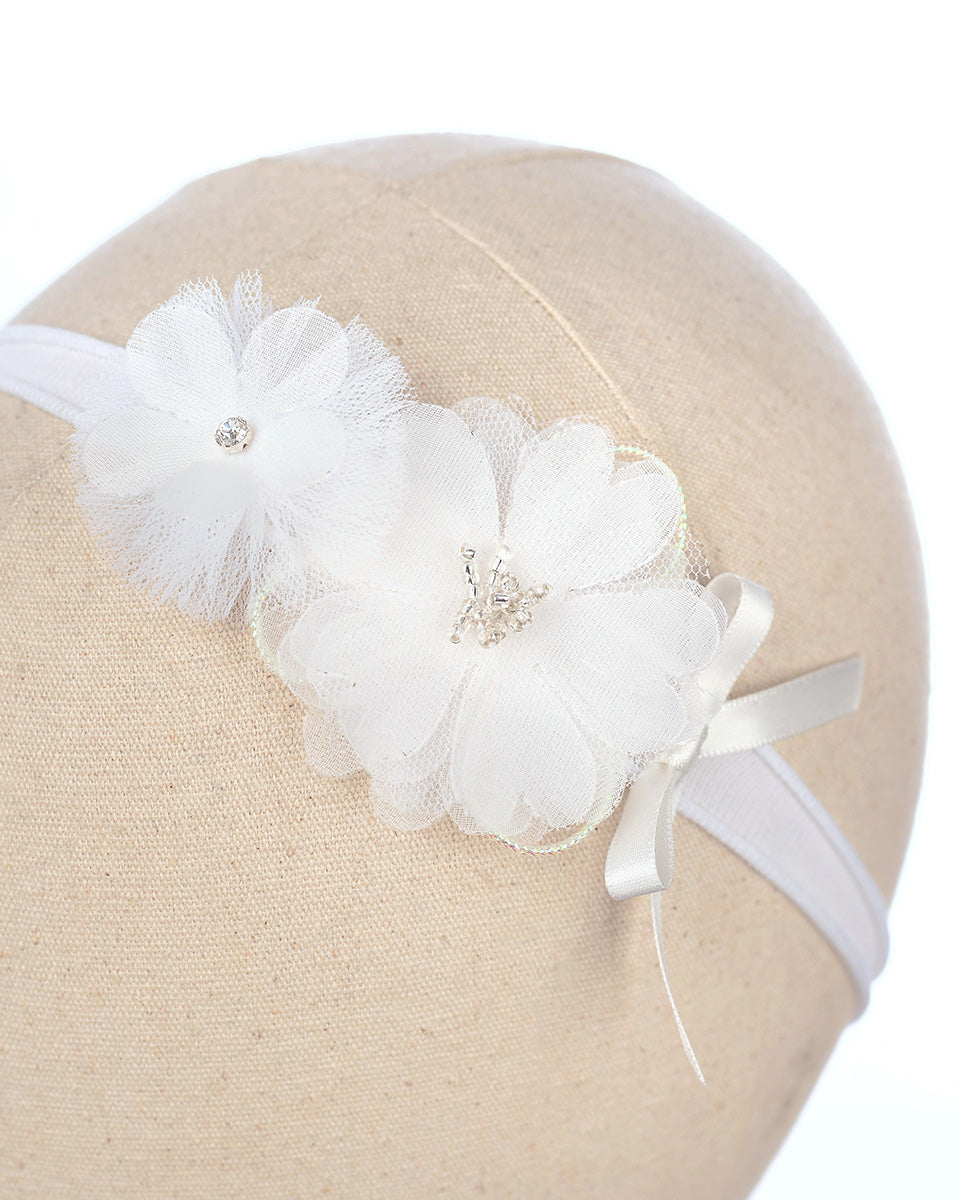 Leandra Headband in White