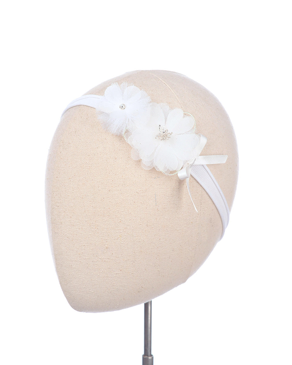 Leandra Headband in White