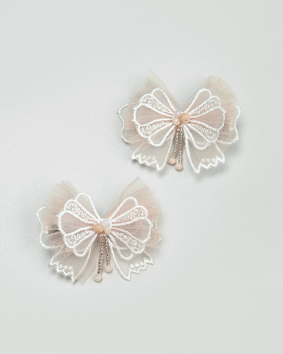 Mila Hairpin in Peach