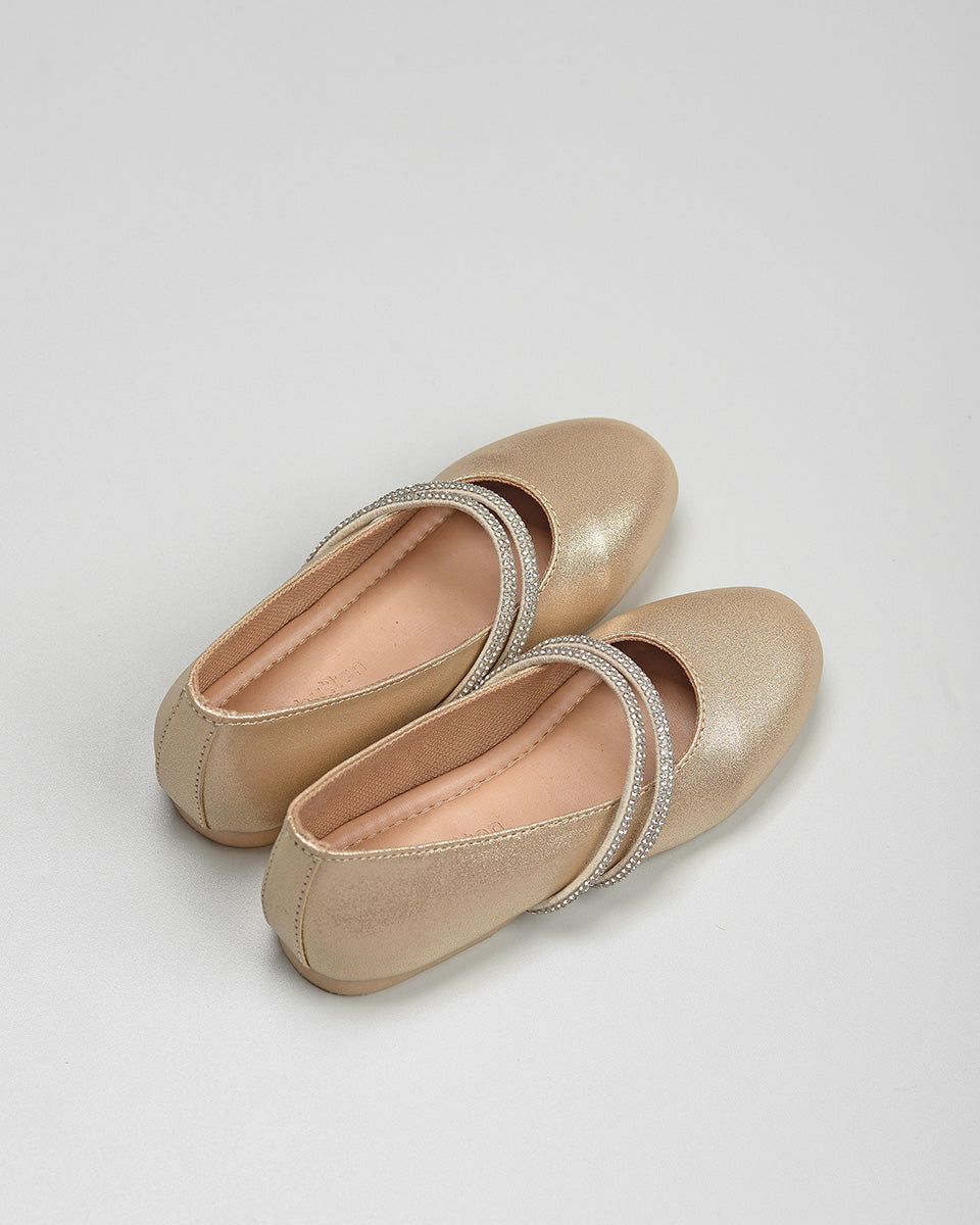 Zaira Gliterry Shoes in Gold