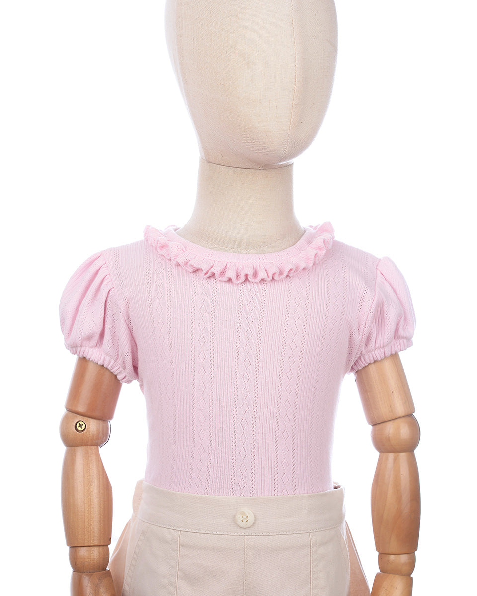 Rosemund Rib Top in Soft Pink