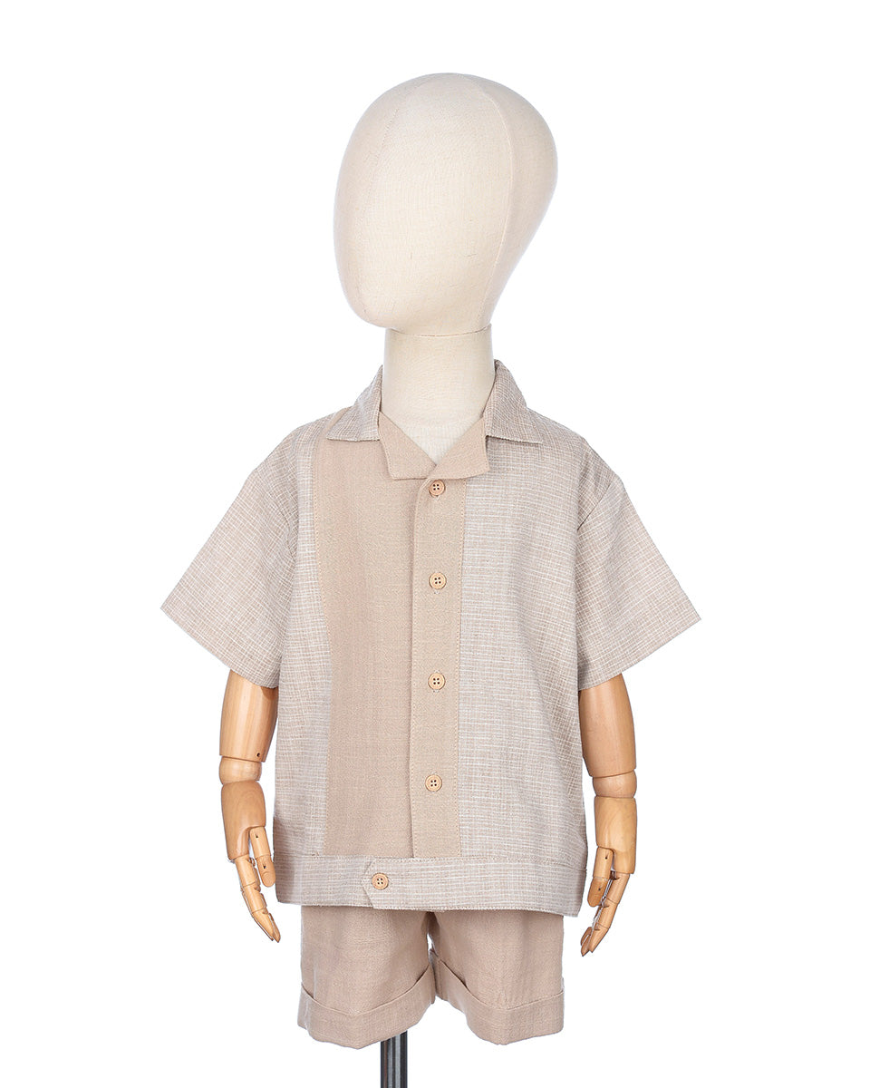 Pedro Linen Set in Latte