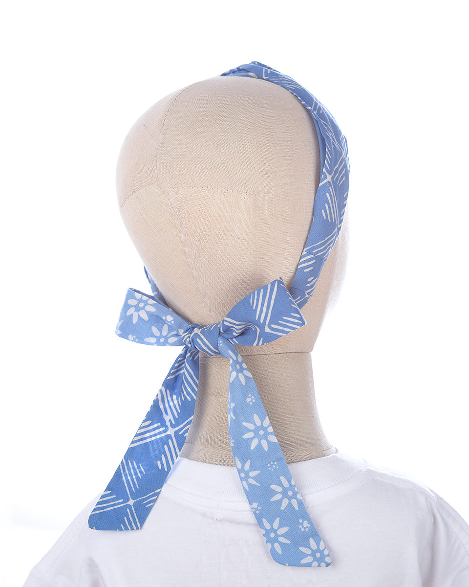 Sukacita Tie Headband in Blue