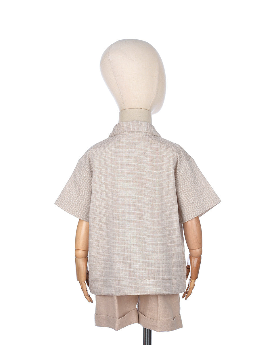 Pedro Linen Set in Latte