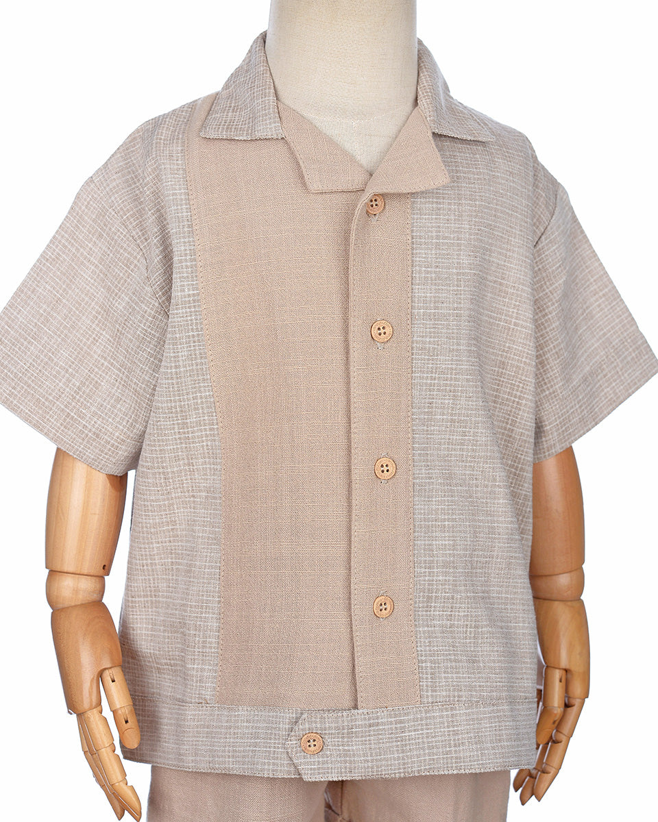 Pedro Linen Set in Latte