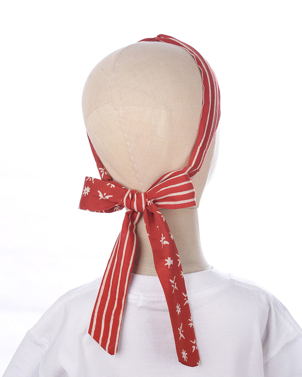 Sukacita Tie Headband in Red