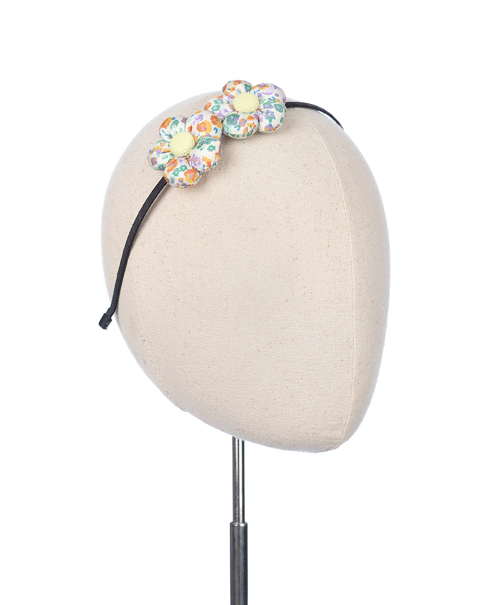 Salsa Puffy Flower Headband in Green