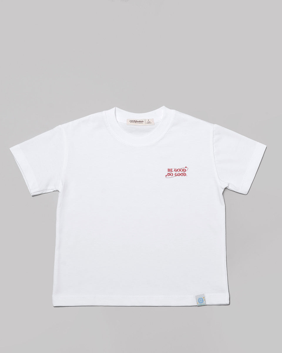 Be Good Do Good T-Shirt in White