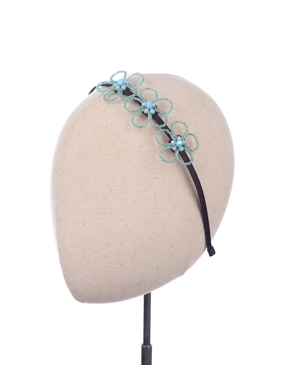 Dalila Metal Headband in Green