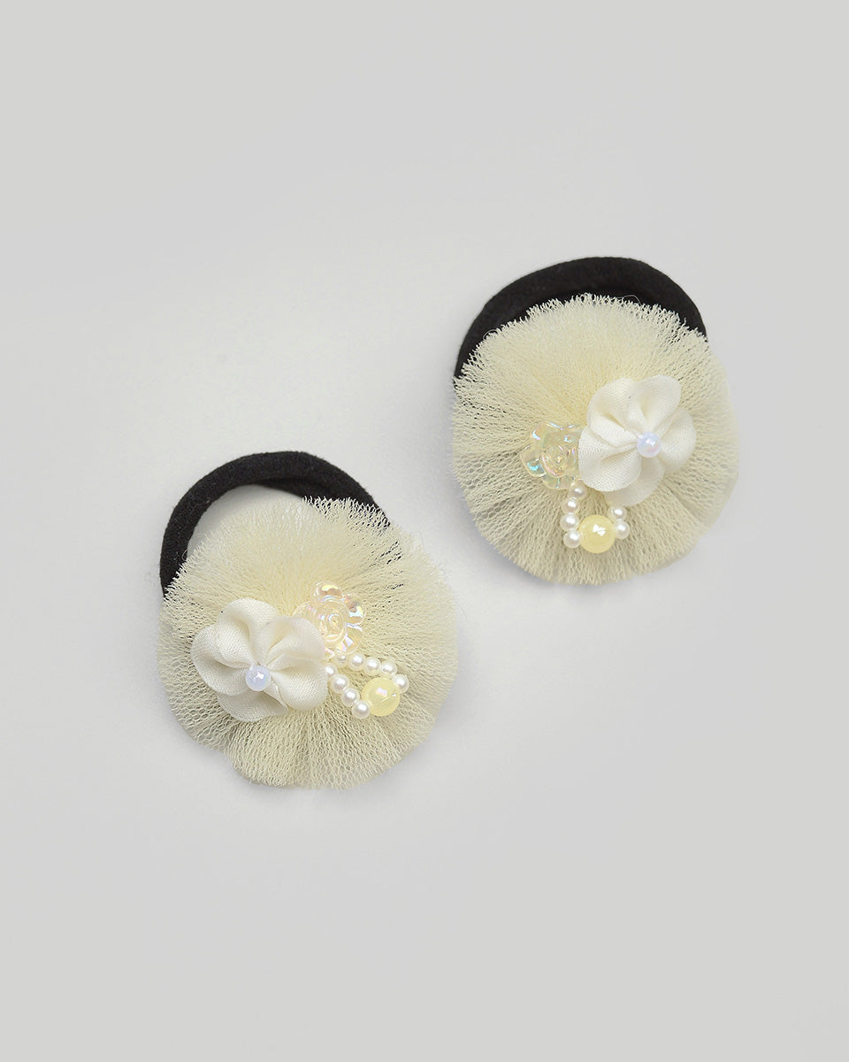 Sylea Tulle Hairpin in Yellow