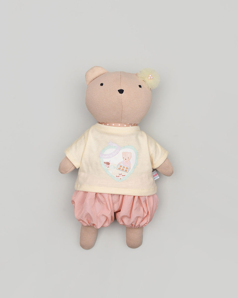Dolly Bear Doll in Tee Clothes
