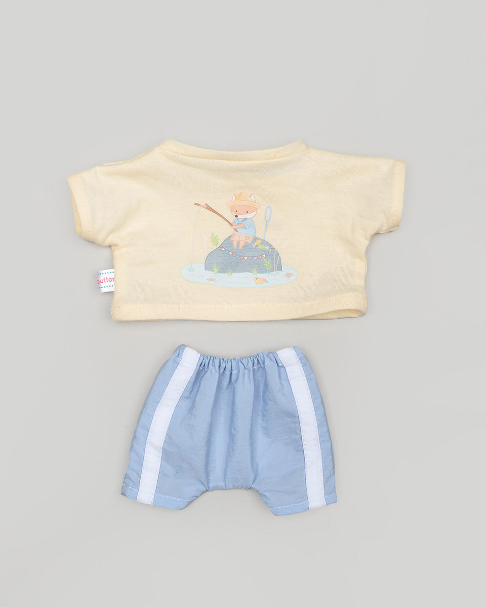 Bruno Bear Doll in Boat Clothes