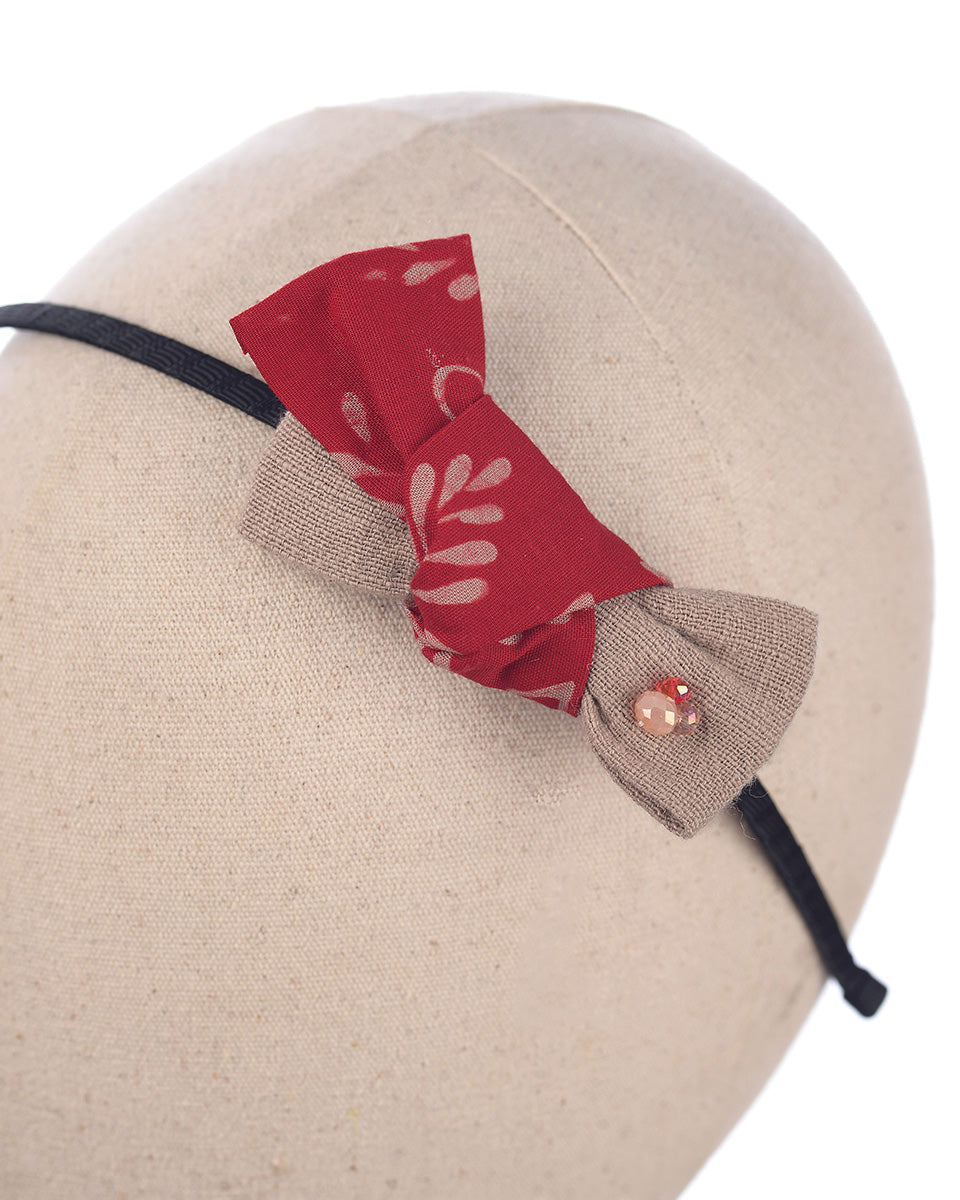 Molek Bow Hairpin in Red