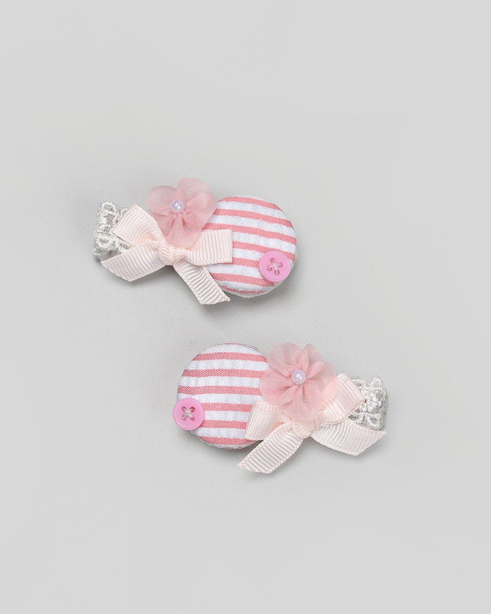 Sunny Buttons Hairpin in Pink