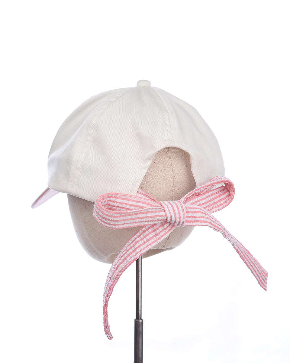 Bon Voyage Bow Cap in Pink