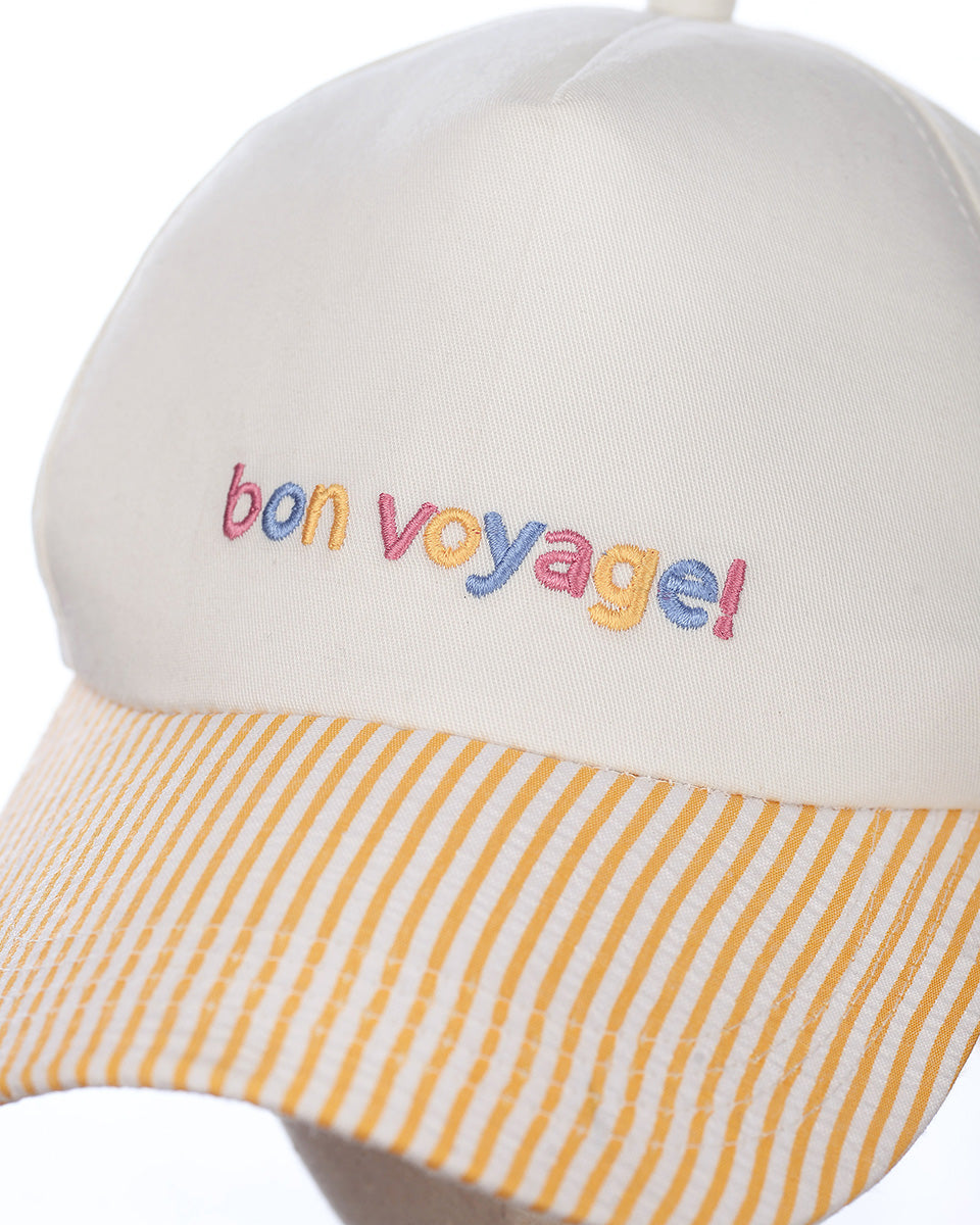 Bon Voyage Bow Cap in Yellow