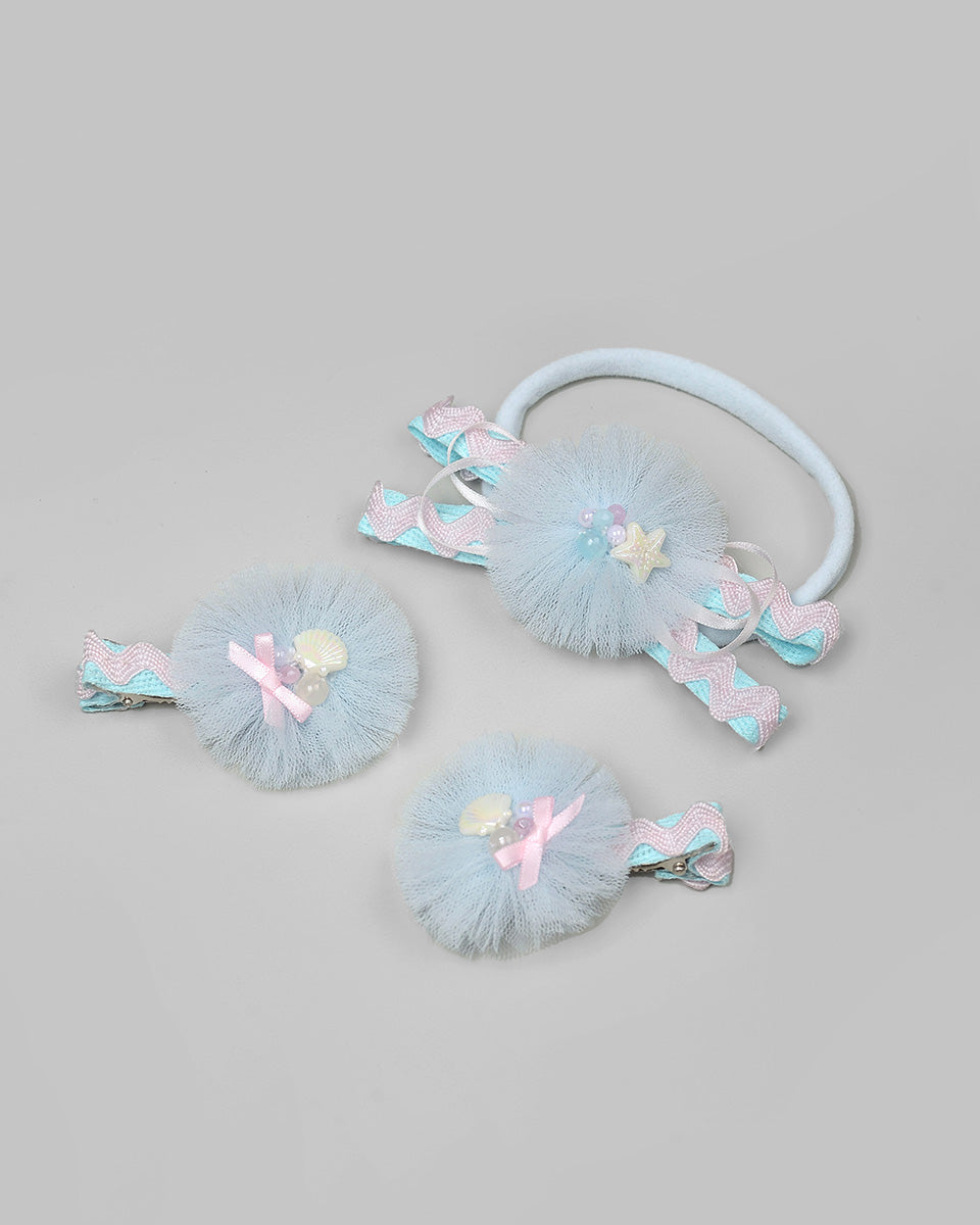 Shellora Baby Headband in Blue