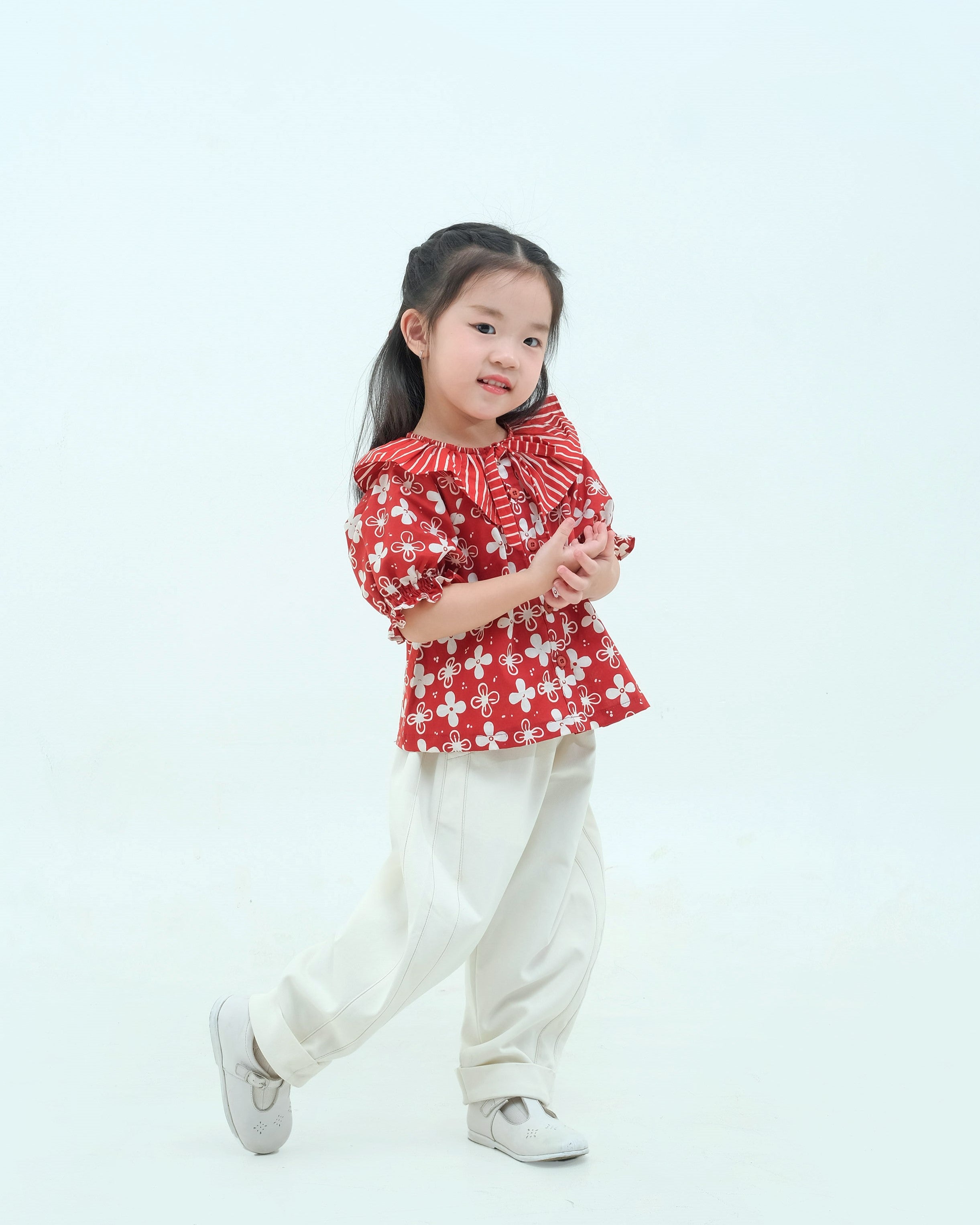Kembangan Batik Collar Blouse
