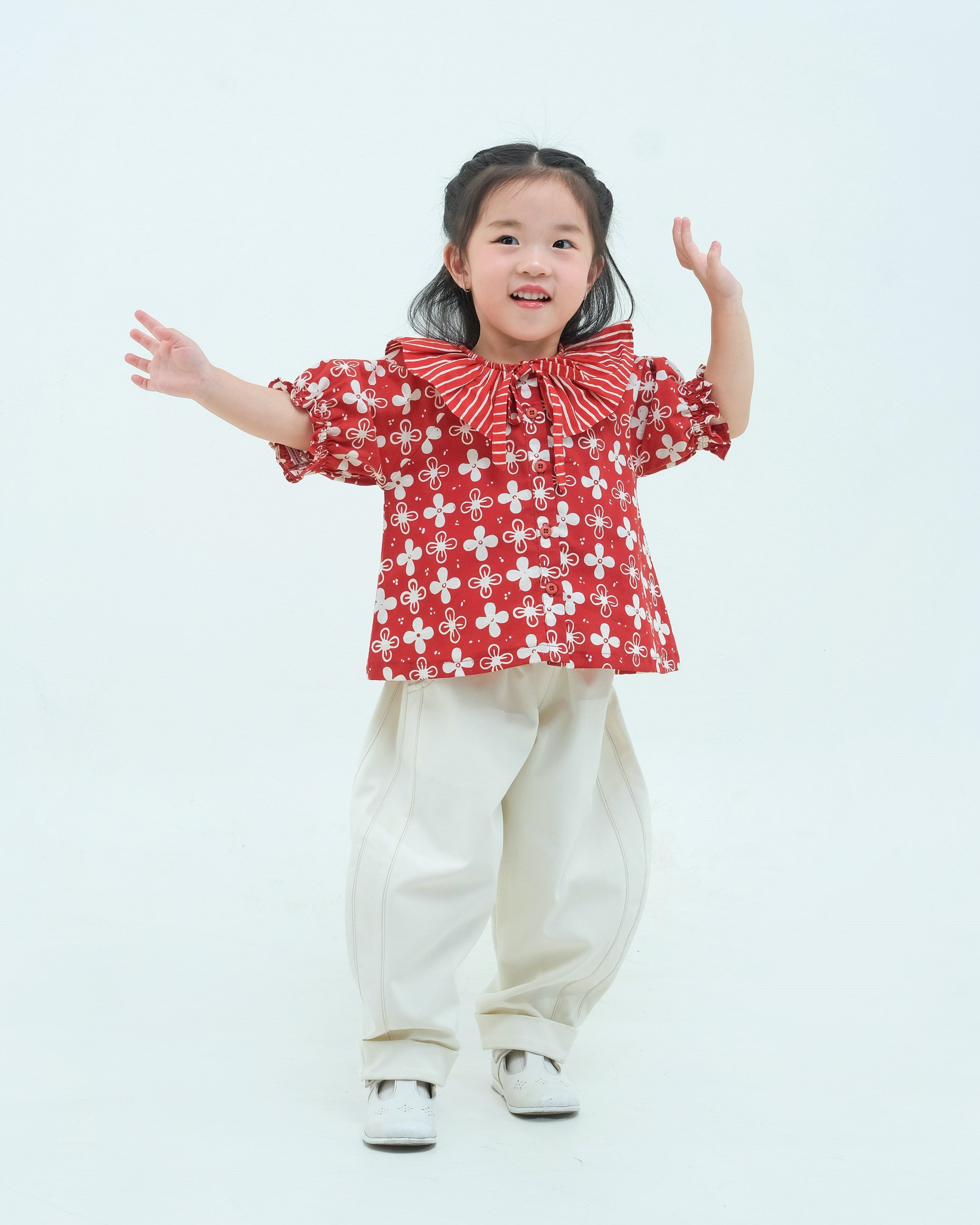 Kembangan Batik Collar Blouse