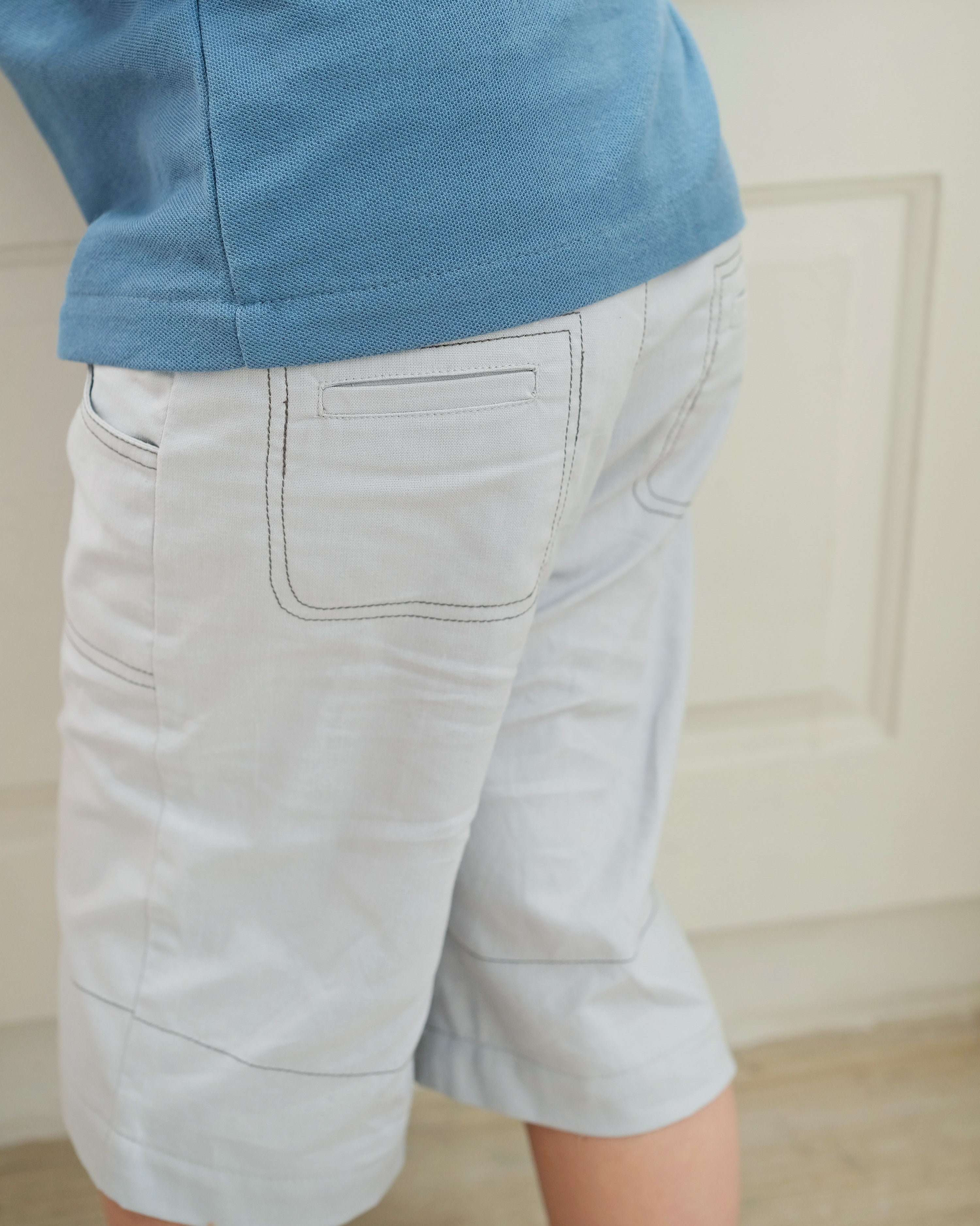 Summer Picnic Boy Package in Steel Blue