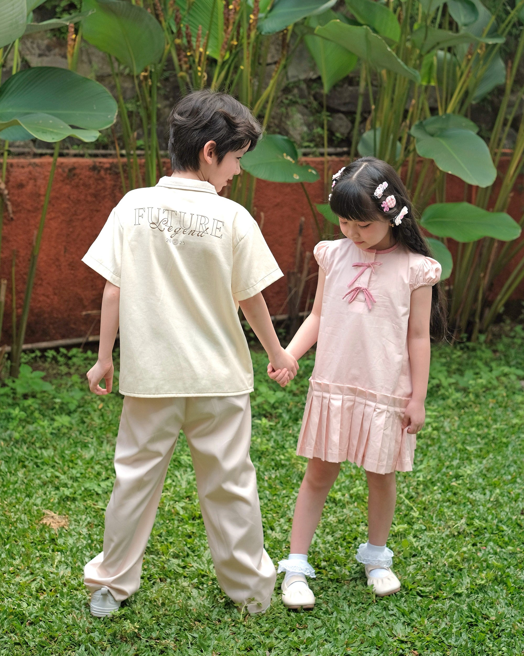 Ruby Pleated Dress in Pink