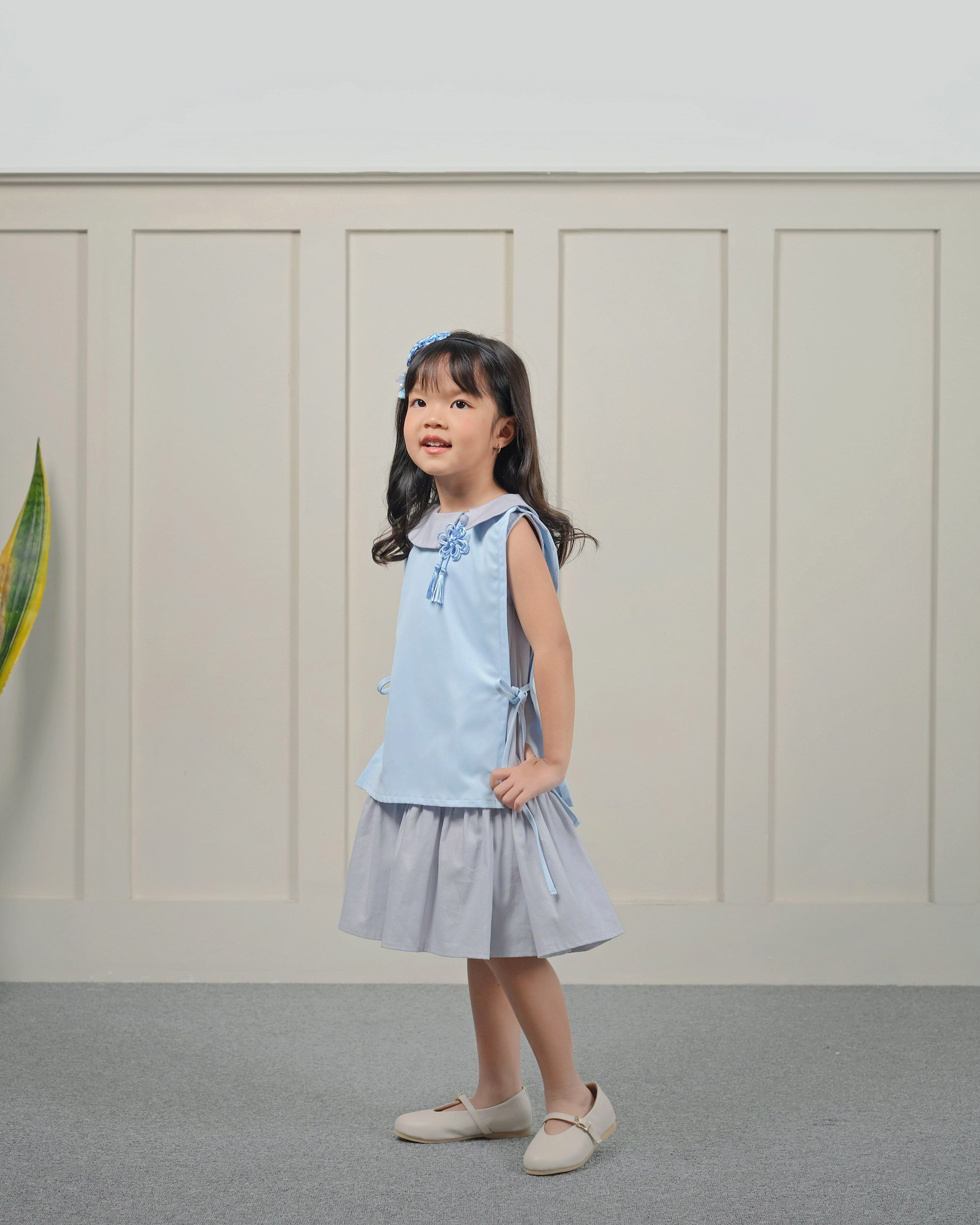 Wei Oriental Dress in Sky Blue