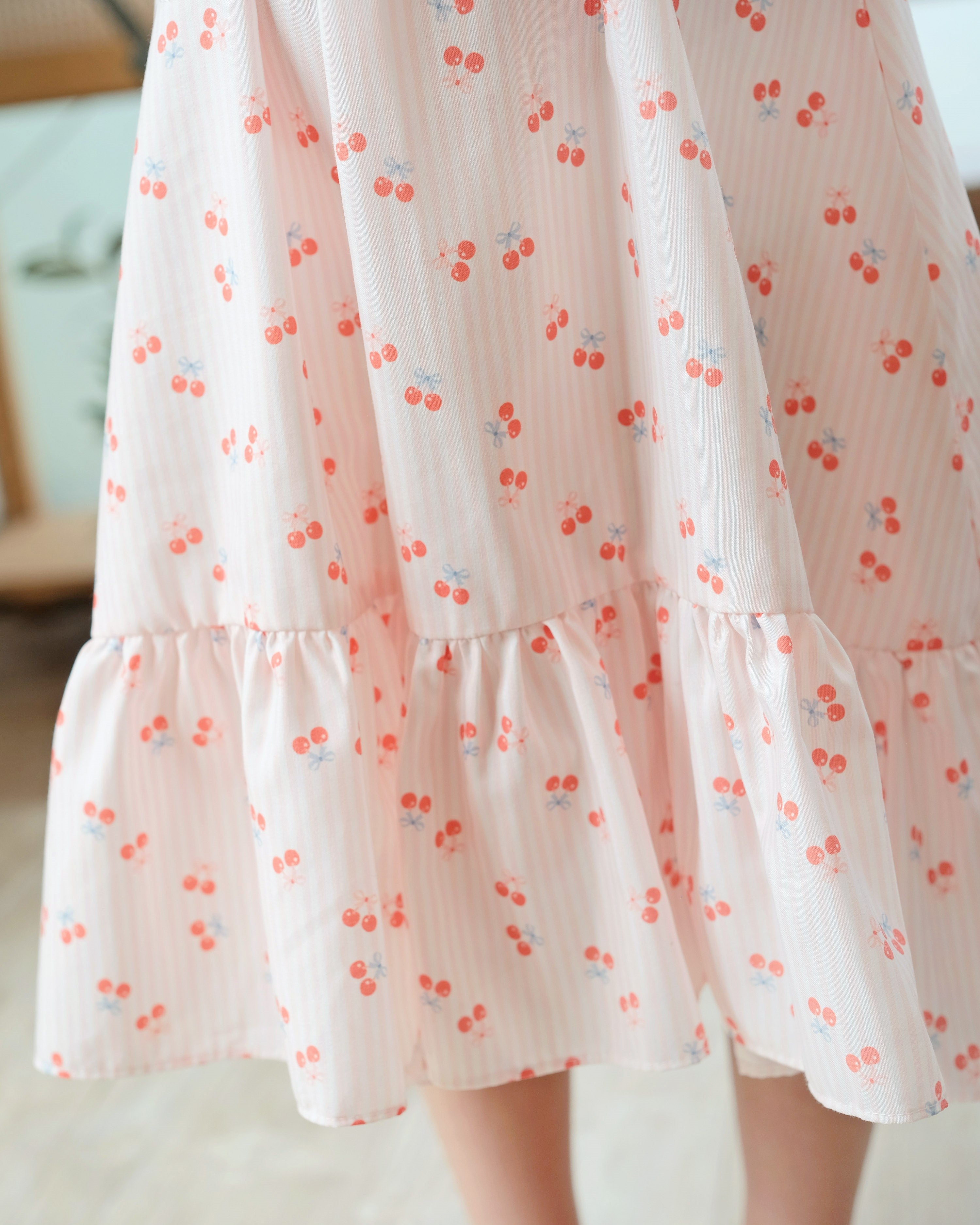 Leighton Dress in Cherry